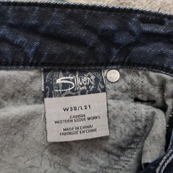 Silver Jeans Stevie Women's Size 30 Stretch Mid Rise Dark Wash Denim - Picture 6 of 9
